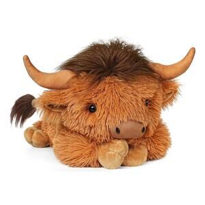 Weighted Highland Cow Stuffed Animals 4.2 Lbs Comfort Anti Depressant Anxiety